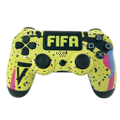 Fifa jaune Manette de Jeu Sans Fil Bluetooth pour la console PS4, Controlleur Joysitck