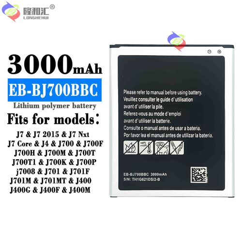 Batterie De Remplacement,Convient Pour Samsung J7/J7 2015/J7 Nxt Eb-Bj700bbc Batterie Grande Capacité
