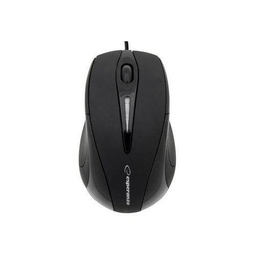 Esperanza EM102K - Souris - optique - 3 boutons - filaire - USB - noir