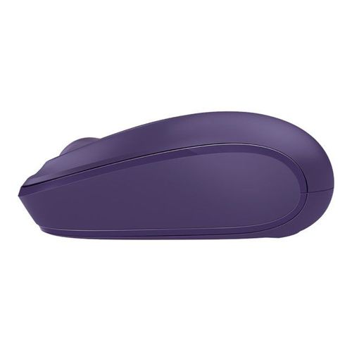 Souris mobile sans fil Microsoft 1850 - Souris - droitiers et gauchers - optique - 3 boutons - sans fil - 2.4 GHz - récepteur sans fil USB - violet pantone
