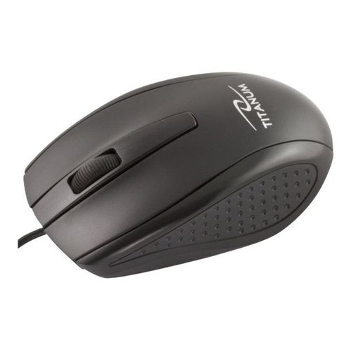 Titanum MARLIN - Souris - optique - 3 boutons - filaire - USB - noir
