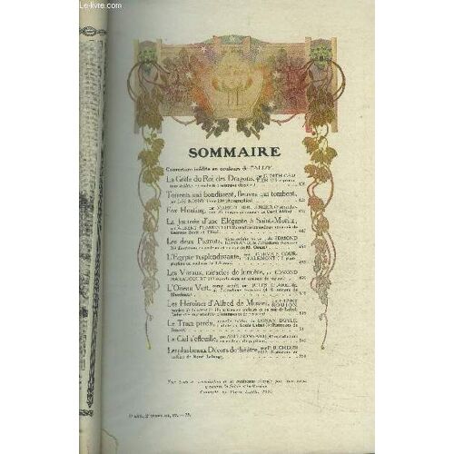 Je Sais Tout N°70 : Noel 1910 - La Griffe Du Roi Des Dragons 6 Torrents Qui Bondissent Fleuvent Qui Tombent....