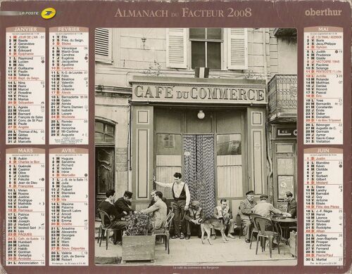 Calendrier Ptt Annee 2008 - Photos Retro En Noir Et Blanc