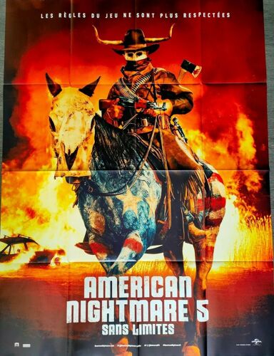 American Nightmare 5, Sans Limites - Affiche Originale De Cinéma - Format 120x160 Cm -Un Film De Everardo Gout Avec Josh Lucas, Ana De La Reguera, Tenoch Huerta, Will Patton, Leven Rambin - Année 2021