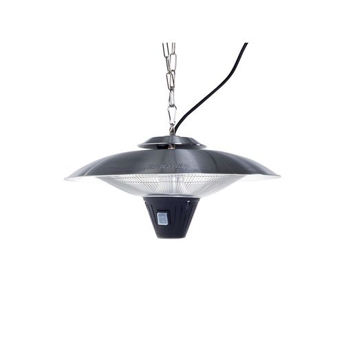 Parasol Chauffant De Terrasse Suspendu En Acier Argenté