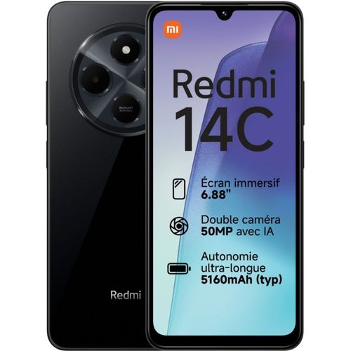 Xiaomi Redmi 14C 256 Go Noir minuit