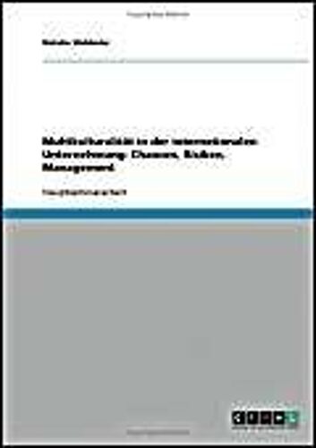 Multikulturalität In Der Internationalen Unternehmung: Chancen, Risiken, Management