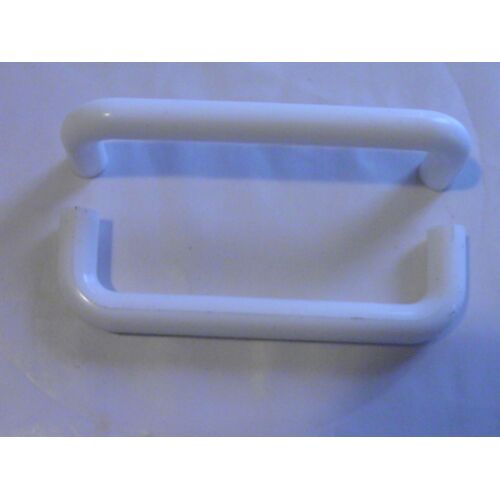 2 poignéesFIL rond10mm Entraxe95mm Pvc blanc pour tiroir ou Porte de Meuble Design