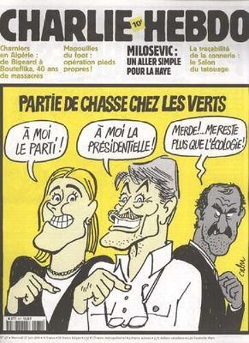 Charlie Hebdo N° 471 Du 27/06/2001 - Charniers En Algerie - De Bigeard A Bouteflika - Magouilles Du Foot - Milosevic - La Haye - Le Salon Du Tatouage - Les Verts.