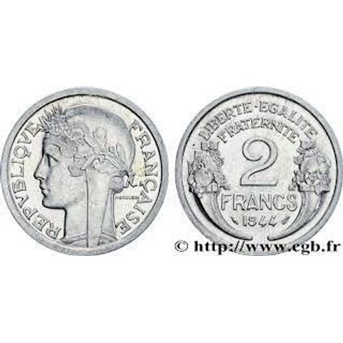 Vend Piece De 2 Franc 1944 Morlon Rare