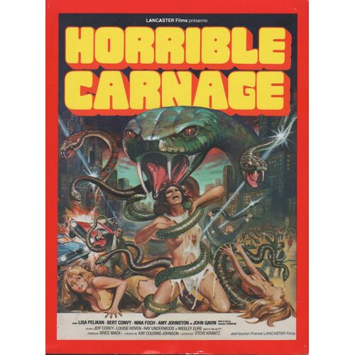 Horrible Carnage, Synopsis, Réalisé Par Brice Mack, Avec Lisa Pelikan, Bert Convy, Nina Foch