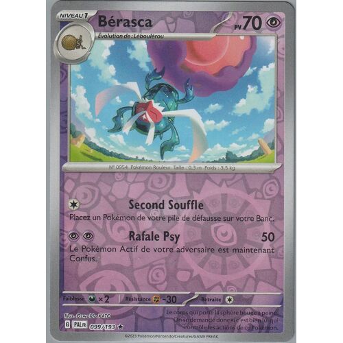 Carte Pokémon - Bérasca - 099/193 - Holo-Reverse - Sv2 Evolution À Paldea