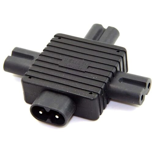 IEC320-C8 vers C7x3 Conversion Plugs Adaptateur Ordinateur portable UPS-PDU Convertisseur