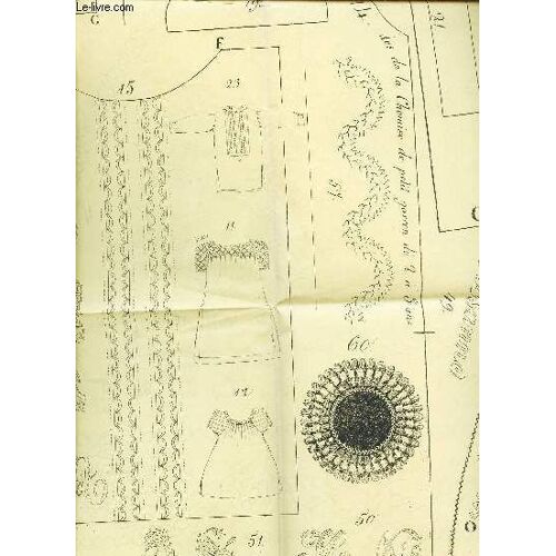 1 Patron Tire De Magasin Des Demoiselles - Fevrier 1861 / Corsage Gilet - Chelise D'enfant De 1 À 3.