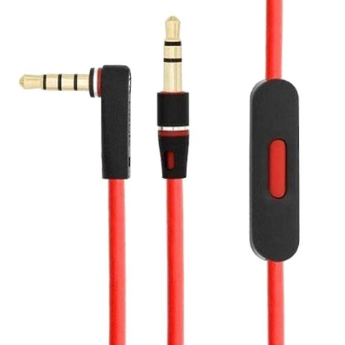 Replacement Earphone Cable for Beats for Mixr/for Solo for HD Headphones with Remote Control Talk and Volume +/- Male-Male Audio Wire Cord