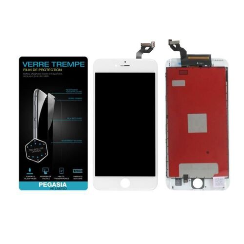 Vitre Tactile + Ecran Lcd Retina Premium Pour Iphone 6s Plus Blanc + Verre Trempe De Protection Offert-Pegasia