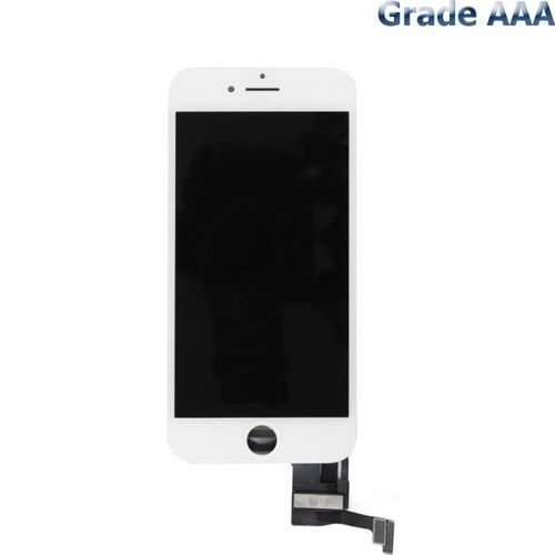 Ecran Iphone 7 Plus Blanc Lcd + Vitre Tactile Sur Chassis- Grade Aaa (Compatible)