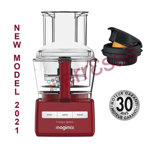 MAGIMIX Robot multifonction Compact 3200XL Rouge 2021 Presse-agrumes inclus