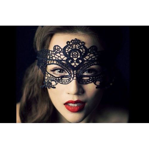 Masque Loup Vénitien Élégant Gothique En Dentelle