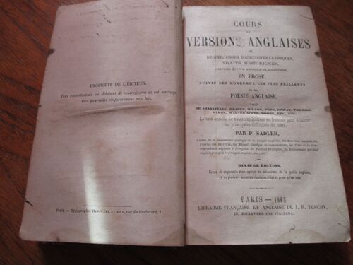 Cours De Versions Anglaises