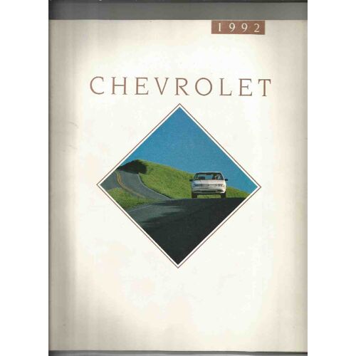 Chevrolet Gamme Modeles Usa 1992