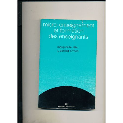Micro-Enseignement Et Formation Des Enseignants