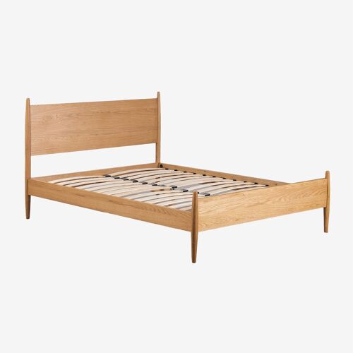 Lit en bois Indira Bois Naturel