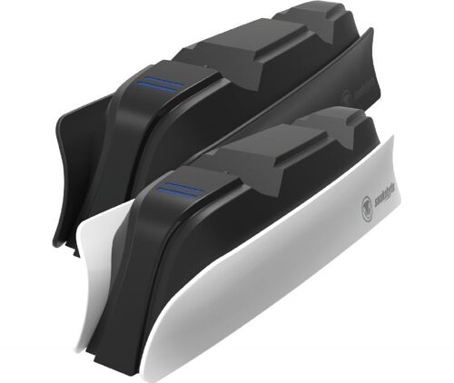 Snakebyte Ps5 Twin Charge 5 Noir Station De Charge Playstation 5 Pour Manettes Dualsense Chargeur Pour 2 Manettes Sans Fil Incluant Un C Ble Type C Indicateur D Tat De Charge Led Design Ps5