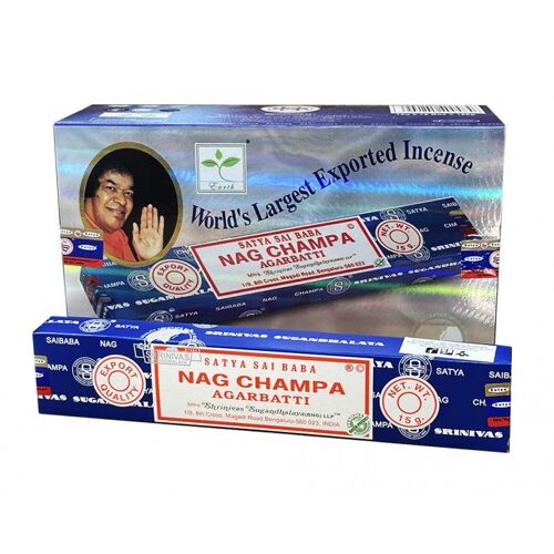 Encens Nag Champa Lot De 12 Boites de 15g = 180g !
