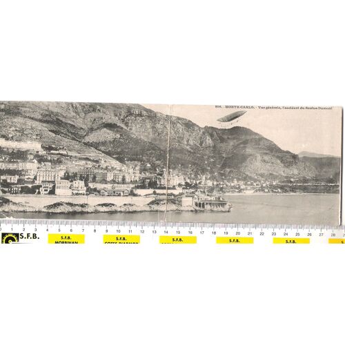 Cpa Carte Postale Monte-Carlo L'accident Du Santos-Dumont Dirigeable Aviation Monaco 1900