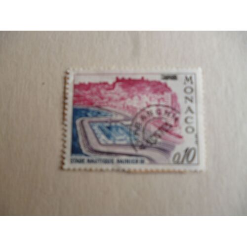 Timbre "Monaco 1962 :Le Stade Nautique Rainier3."
