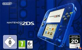 Console Nintendo 2DS Bleu transparent