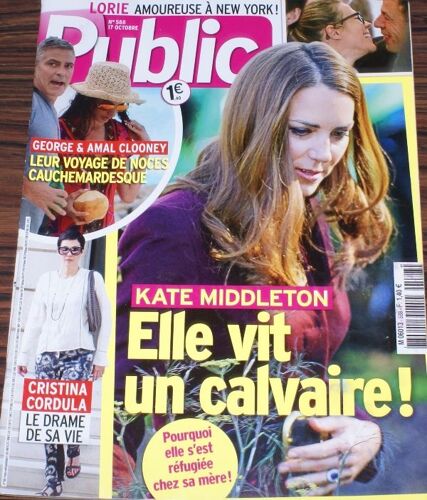 Public 588 K Middleton C Cordula G Clooney J Roberts D Beckham