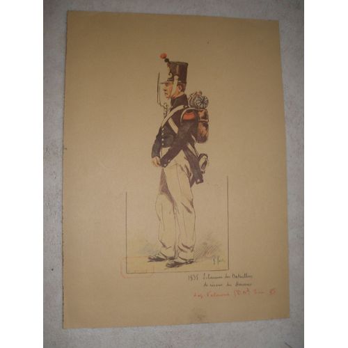 1835. Eclaireur Des Bataillons De Réserve Des Douanes. E. Fort
