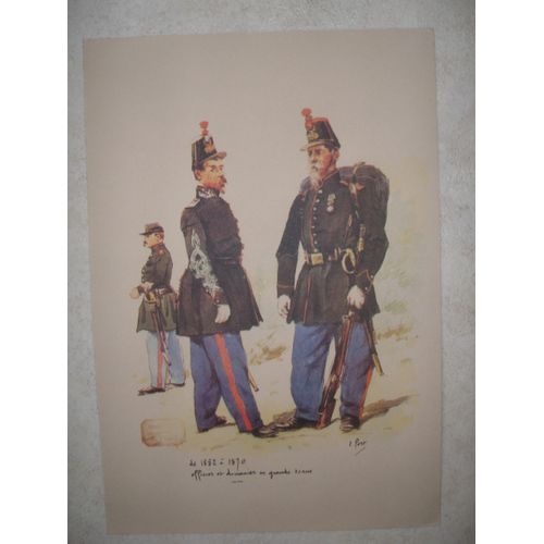 Officier De Douaniers En Grande Tenue De 1852 À 1870 Par E. Fort