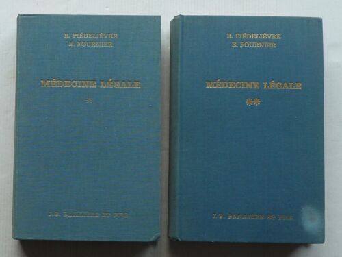 Médecine Légale - Complet Tomes I Et Ii
