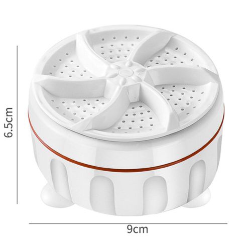 Mini Machine à Laver à Turbine avec Synchronisation,10W,USB,Rotative,Portable,Turbo,Chaussettes,Sous-Vêtements,Blanchisserie,Appareils Ménagers - Type WHITE