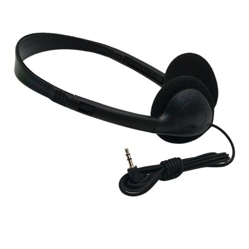 Casque d'écoute filaire à Transmission Stable, pratique, noir, 3.5mm, bon effet sonore