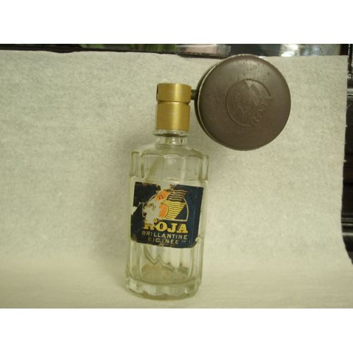 Ancien Flacon De Brillantine Roja