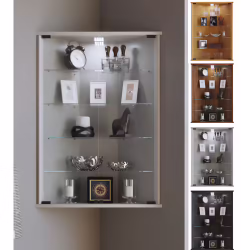 VCM Vitrine suspendue Vitrine murale Vitrine d'angle Vecko Vitrine suspendue Vitrine murale Vitrine d'angle Vecko