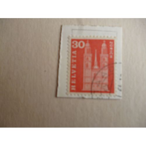 Timbre "Suisse :Cathédrale De Zürich".
