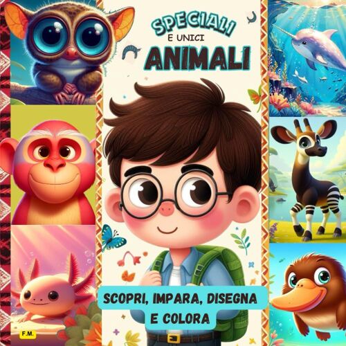 Animali Speciali E Unici La Storia Di Otto Animali Straordinari: 23 Marzo 2024 - Scoprire, Imparare, Disegnare E Colorare