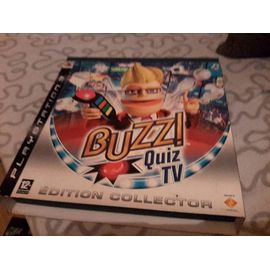 Buzz Quiz Tv Collector + 4 Buzzers Sans Fil Ps3