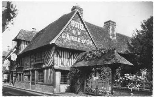 Calvados Pont L¿Evêque 29. Hôtel De L¿Aigle D'or Carte Postale Postcard