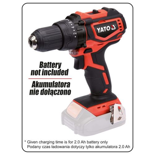 YATO Perceuse sans balais avec batterie 18V 42Nm