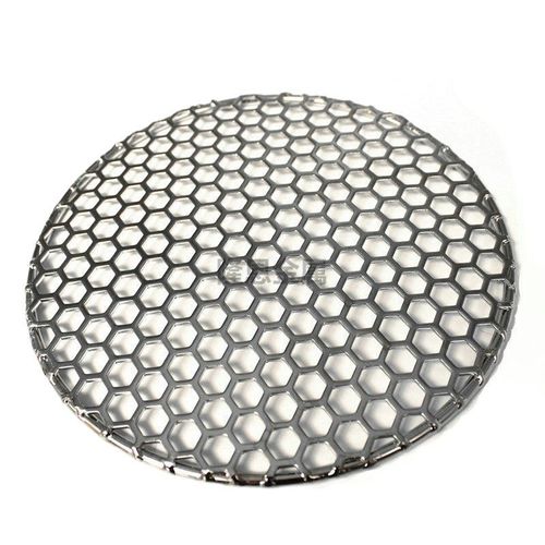 Grille ronde pour barbecue au charbon de bois,grille en acier inoxydable 304,qualité alimentaire,trous cellulaires,filet à mailles,HQ GM01 - Type 55CM Diameter