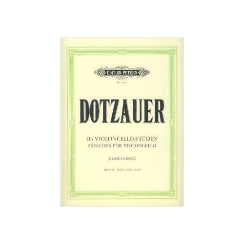 Dotzauer - Estudios Vol.3: Nº: 63/85 Para Violoncello (Klingenberg) [Broché]