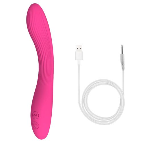 Vibromasseur En Silicone Souple Pour Femme, Stimulateur De Clitoris Et Masturbateur À 7 Modes, Jouets Sexuels Pour Lesbiennes, Baguette Magique Flexible