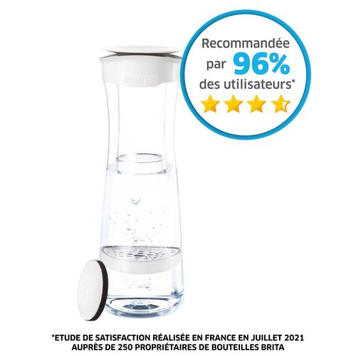 Bouteille Filtrante blanc graphite BRITA - 6 filtres MicroDisc inclus BRITA