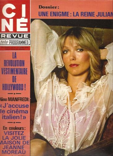Jeanne Moreau 6p/ Madleen Kane 1/2p/ Susan Blakely Couv /Edith Head 3p/ La Reine Juliana 4p/ John Wayne 1p/ Micheline Dax 1p/ Retour A La Bien Aimee Avec Huppert Et Jacques Dutronc Dos De Couv + 4p/ Julien Guiomar 1p/  16 